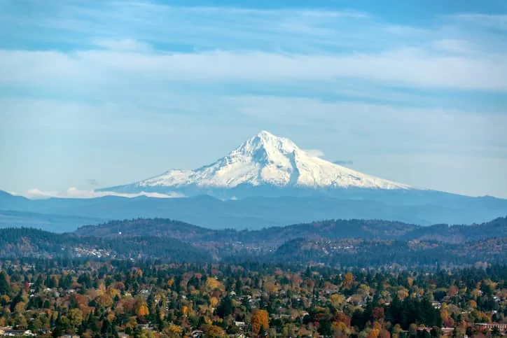 Mt Hood view from Gladstone Oregon area